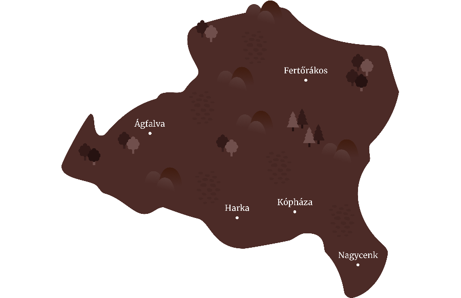 Sopron környéke Nagy térkép